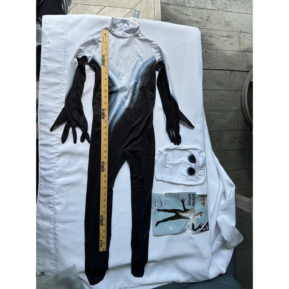 Spooktacular Creations Shadow Demon‎ Costume Jumpsuit Hood Halloween S